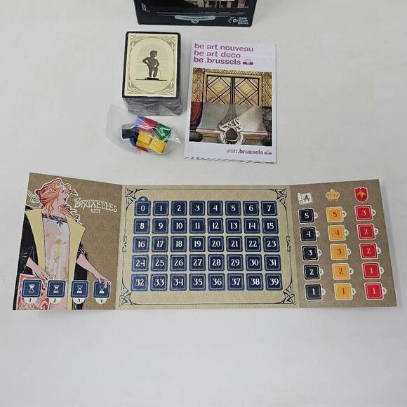 BRUXELLES 1897 CARD BOARD GAME ENGLISH EDITION MISSING RULEBOOK OTHERWISE MINT - Picture 5 of 7